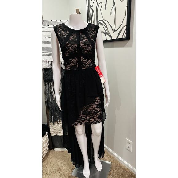 Nightway NEW Sparkle Lace Chiffon Women’s 14 Formal Party Event Stellar - Picture 2 of 14